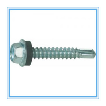 DIN7504k Flange Hex Head Self Drilling Screw with Zinc Plated